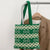 Women'S Knit Stripe Classic Style Weave Square Open Shoulder Bag Handbag