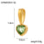 1 Piece 12*6Mm 45Cm 304 Stainless Steel Zircon Heart Shape Jewelry Accessories Pendant Chain