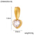 1 Piece 12*6Mm 45Cm 304 Stainless Steel Zircon Heart Shape Jewelry Accessories Pendant Chain