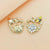 2 Pcs/Package Alloy Heart Shape Flower Bee Pendant Jewelry Accessories
