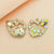 2 Pcs/Package Alloy Heart Shape Flower Bee Pendant Jewelry Accessories