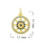 1 Piece 12*16Mm Copper Zircon Star Heart Shape Butterfly Pendant Jewelry Accessories
