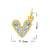 1 Piece 12*16Mm Copper Zircon Star Heart Shape Butterfly Pendant Jewelry Accessories