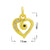 1 Piece 12*16Mm Copper Zircon Star Heart Shape Butterfly Pendant Jewelry Accessories