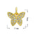 1 Piece 12*16Mm Copper Zircon Star Heart Shape Butterfly Pendant Jewelry Accessories