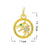 1 Piece 12*16Mm Copper Zircon Star Heart Shape Butterfly Pendant Jewelry Accessories