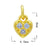 1 Piece 12*16Mm Copper Zircon Star Heart Shape Butterfly Pendant Jewelry Accessories