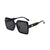 Streetwear Gradient Color Solid Color Pc Square Full Frame Glasses
