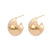 1 Pair Minimalist Geometric Brass Ear Studs