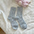 Elegant Lady Women'S Solid Color Wool Crew Socks A Pair
