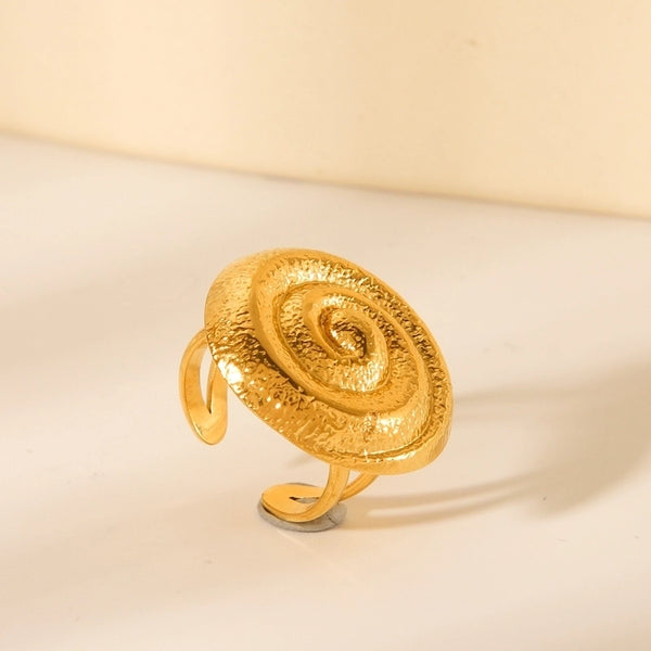 Ig Style Casual Classic Style Geometric 304 Stainless Steel Titanium Steel 18K Gold Plated Open Rings