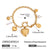 Minimalist Classic Style Heart Shape Bow Knot 304 Stainless Steel Zircon Cuban Link Chain Curb Chain Paperclip Chain Belcher Chain Multi Charms Bracelet In Bulk