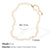 304 Stainless Steel Freshwater Pearl Ion Plating (Ip) Beaded Chain Beaded Polishing Round Necklace