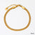 Modern Style Artistic Solid Color 304 Stainless Steel 16K Gold Plated White Gold Plated Plating Bracelets Necklace