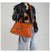 Women'S Pu Leather Cross Vintage Style Square Zipper Handbag Crossbody Bag