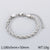 Minimalist Geometric 304 Stainless Steel 18K Gold Plated Paperclip Chain Snake Chain Bracelets In Bulk