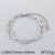 Minimalist Geometric 304 Stainless Steel 18K Gold Plated Paperclip Chain Snake Chain Bracelets In Bulk