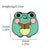 Cartoon Style Cute Funny Pin Cartoon Frog Alloy Stamping Stoving Varnish Plating Unisex Brooches