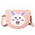 Kid'S Pu Leather Animal Cartoon Character Fruit Cute Semicircle Zipper Crossbody Bag