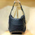 Women'S Pu Leather Solid Color Classic Style Weave Bucket Zipper Shoulder Bag