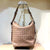 Women'S Pu Leather Solid Color Classic Style Weave Bucket Zipper Shoulder Bag