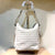 Women'S Pu Leather Solid Color Classic Style Weave Bucket Zipper Shoulder Bag