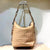 Women'S Pu Leather Solid Color Classic Style Weave Bucket Zipper Shoulder Bag