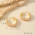 1 Pair Casual Minimalist Geometric Inlay Copper Zircon Imitation Gold  Earrings