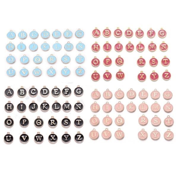 1 Set 12 * 14Mm Hole 1~1.9Mm Alloy Letter Pendant Jewelry Accessories