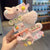 Korean Princess Side Duckbill Clip Children'S Hair Accessories Set Autumn And Winter Plush Peach Heart Baby Cute Bow Hairpin