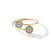 Retro Round Eye Copper Zircon Inlay Jewelry Set