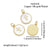 1 Piece 13 * 15Mm Copper Shell 18K Gold Plated Cross Eye Polished Pendant Jewelry Accessories