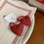 Cute Sweet Women'S Plaid Heart Shape Cloth Hair Tie