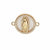 1 Piece Copper White Shell Zircon Round Pendant
