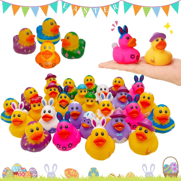 20 Pieces Floating Toy Easter Duck Vinyl Toys