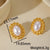 1 Pair Elegant Retro Artistic Irregular Geometric Heart Shape Plating Inlay 304 Stainless Steel Imitation Pearl 18K Gold Plated Ear Studs