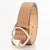 Minimalist Solid Color Imitation Leather Alloy Women'S Leather Belts