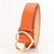 Minimalist Solid Color Imitation Leather Alloy Women'S Leather Belts