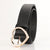 Minimalist Solid Color Imitation Leather Alloy Women'S Leather Belts