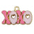 1 Piece 13*30Mm 15X25Mm 31X24Mm Zinc Alloy Xoxo Letter Heart Shape Pendant Jewelry Accessories