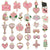 1 Piece 13*30Mm 15X25Mm 31X24Mm Zinc Alloy Xoxo Letter Heart Shape Pendant Jewelry Accessories
