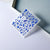 New 5D Luxury Blue Flower Nail Art Stickers Full Nail Adhesive Back Decals Beauty Skin Care Makeup Art