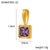 1 Piece 12*6Mm 45Cm 304 Stainless Steel Zircon Heart Shape Jewelry Accessories Pendant Chain