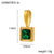 1 Piece 12*6Mm 45Cm 304 Stainless Steel Zircon Heart Shape Jewelry Accessories Pendant Chain