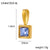 1 Piece 12*6Mm 45Cm 304 Stainless Steel Zircon Heart Shape Jewelry Accessories Pendant Chain