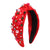 Elegant Women'S Solid Color Cloth Inlay Rhinestones Pearl Hair Band