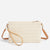 Women'S Medium Straw Solid Color Elegant Streetwear Straw Square Zipper Straw Bag