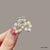 Elegant Women'S Geometric Flower Bow Knot Alloy Inlay Pearl Hair Claws