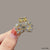 Elegant Women'S Geometric Flower Bow Knot Alloy Inlay Pearl Hair Claws