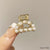 Elegant Women'S Geometric Flower Bow Knot Alloy Inlay Pearl Hair Claws